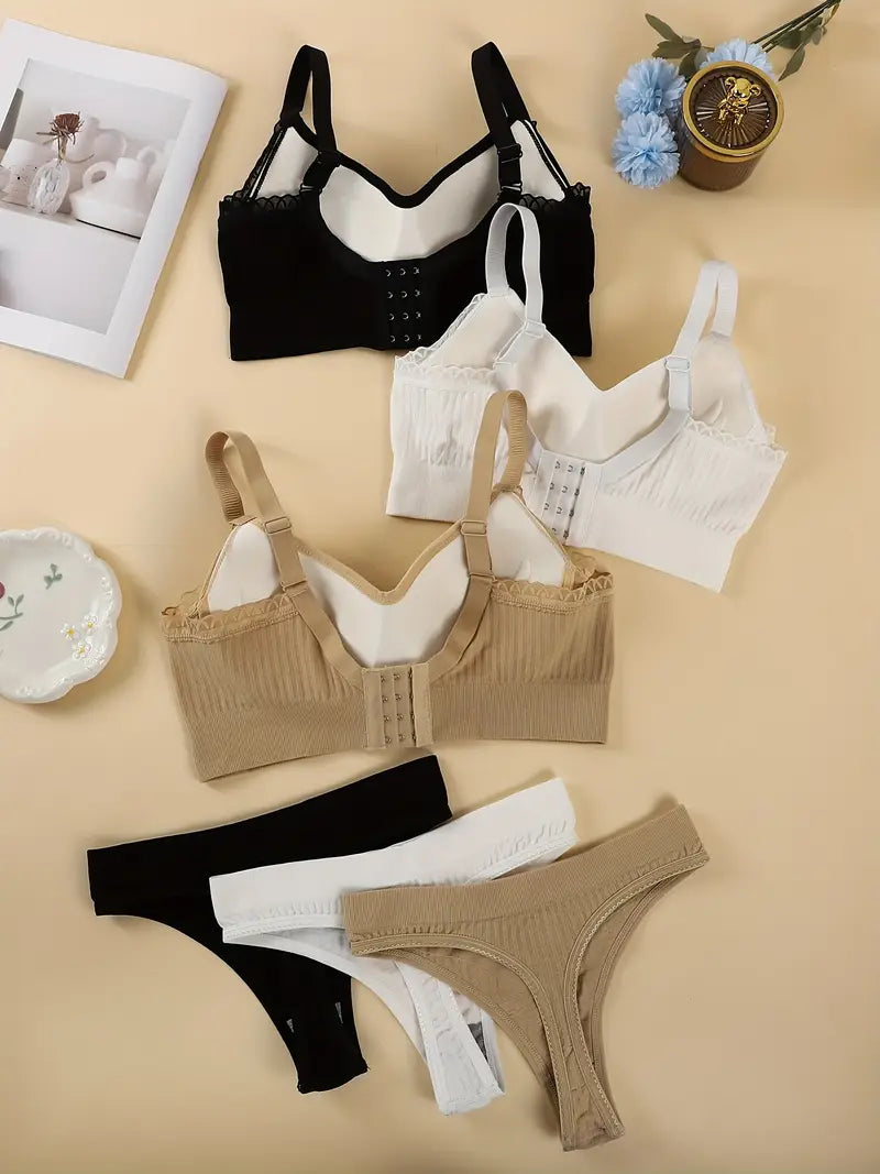 Combo Of 3 Set Bra & panties Set imported