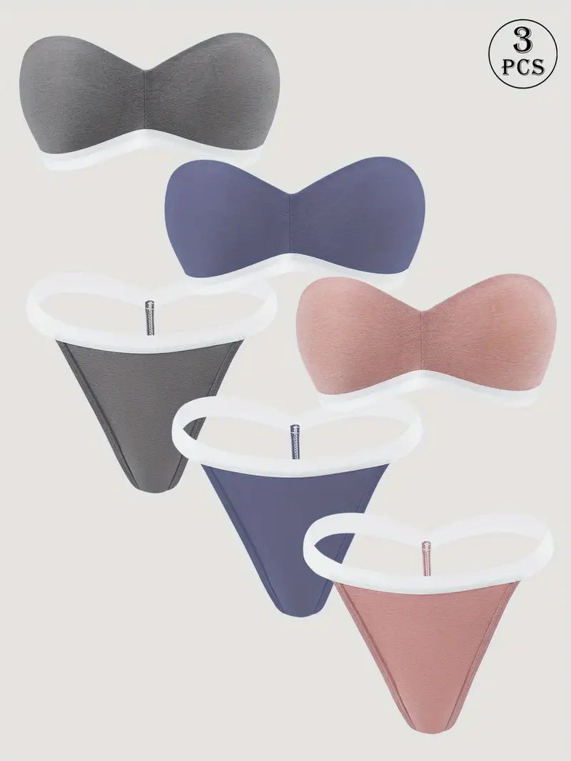 Combo Of 3 Set Bra & panties Set imported