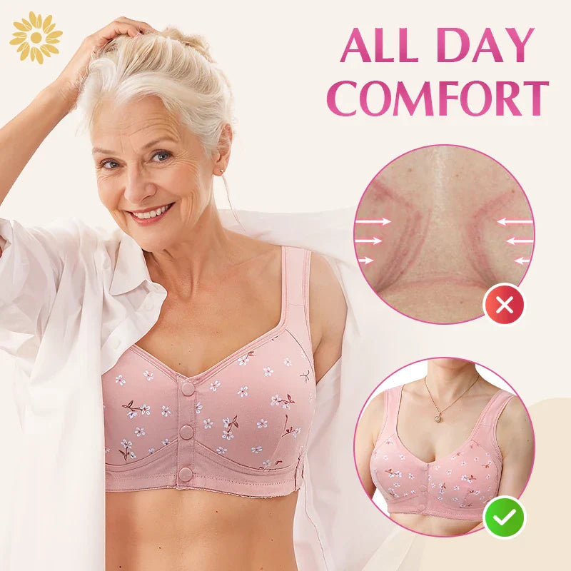 LAST DAY SALE 80% OFF - Comfortable & Convenient Front Button Bra (PACK OF 5)