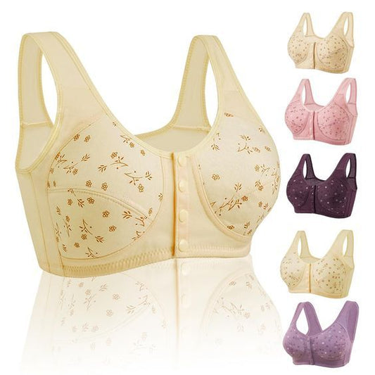 LAST DAY SALE 80% OFF - Comfortable & Convenient Front Button Bra (PACK OF 5)
