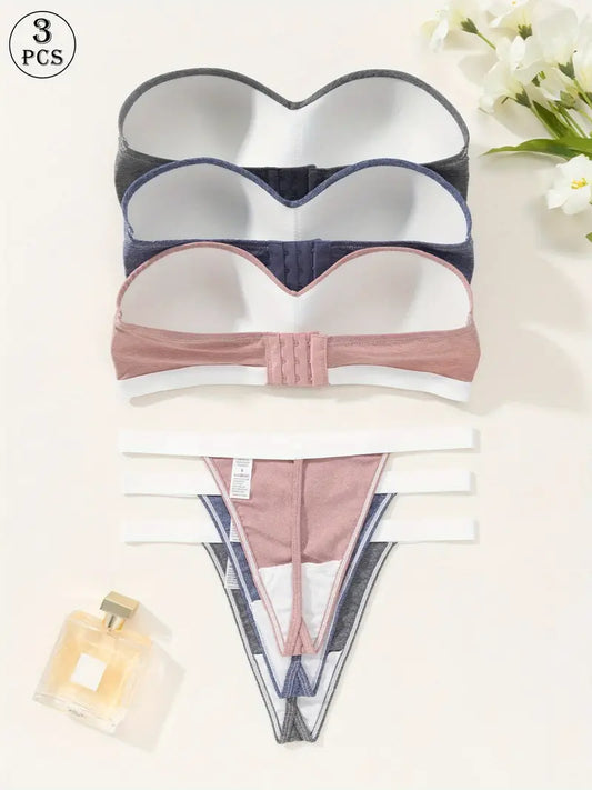 Combo Of 3 Set Bra & panties Set imported