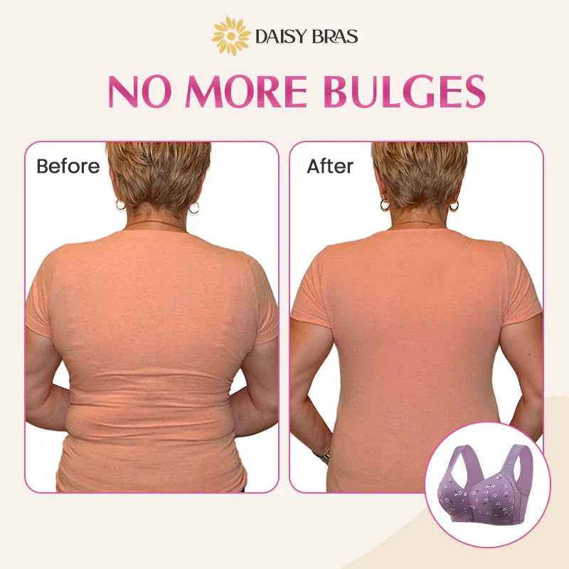 LAST DAY SALE 80% OFF - Comfortable & Convenient Front Button Bra (PACK OF 5)