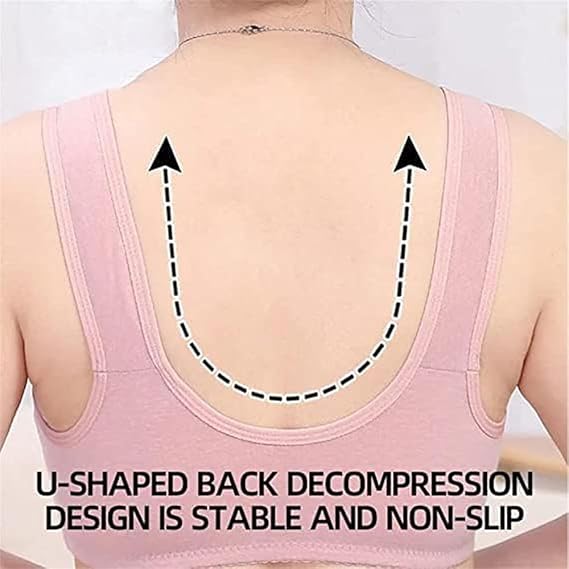 Rose Bra Wireless Front Button Bras For Women (Pack of 3)